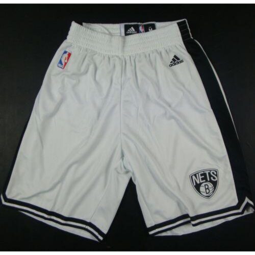 68647d7e2092d_1 Brooklyn Nets White NBA Shorts