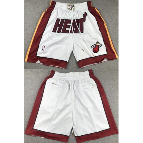 68647d8e94eb1_1 Men's Miami Heat White Shorts (Run Small)