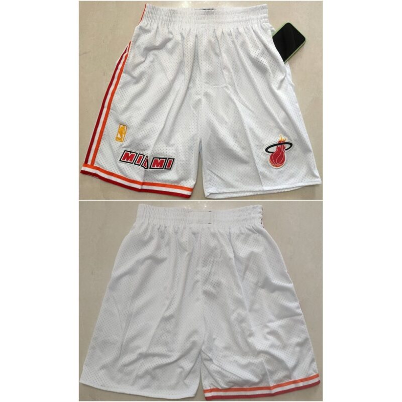 68647d972737a_1 Men's Miami Heat White Shorts (Run Small)