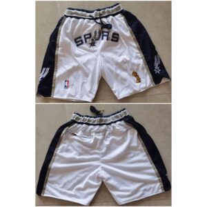 68647da532236_1 Men's San Antonio Spurs White Shorts (Run Small)