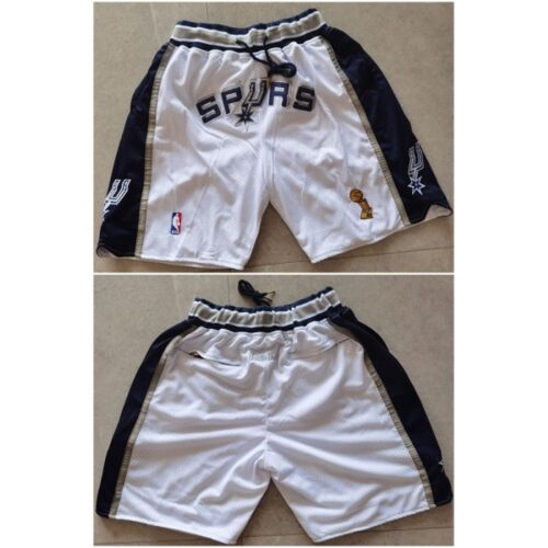 68647da532236_1 Men's San Antonio Spurs White Shorts (Run Small)