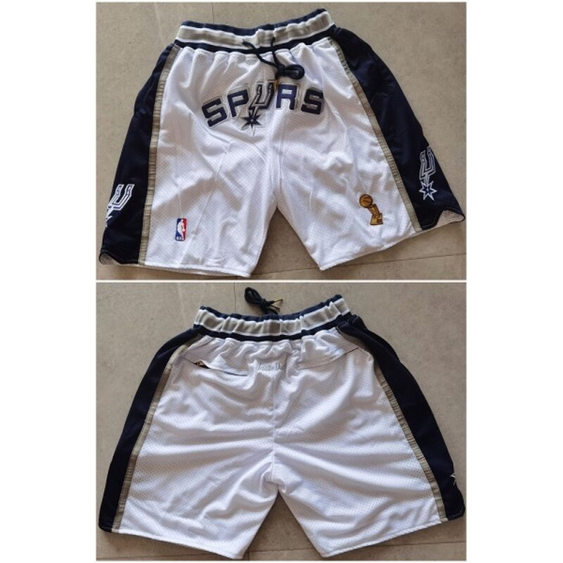 68647da532236_1 Men's San Antonio Spurs White Shorts (Run Small)