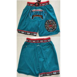68647db8499da_1 Men's Memphis Grizzlies Teal Shorts (Run Small)
