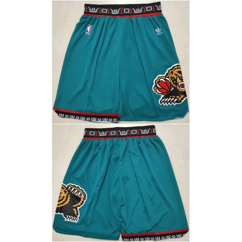 68647dbe03fbc_1 Men's Memphis Grizzlies Teal Shorts (Run Small)