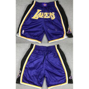 68647dfdebe62_1 Men's Los Angeles Lakers Purple/Black Shorts (Run Small)