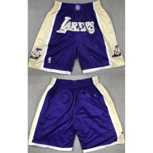 68647e03975b1_1 Men's Los Angeles Lakers Purple/Gold Shorts (Run Small)