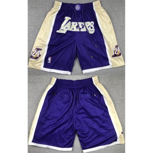 68647e03975b1_1 Men's Los Angeles Lakers Purple/Gold Shorts (Run Small)