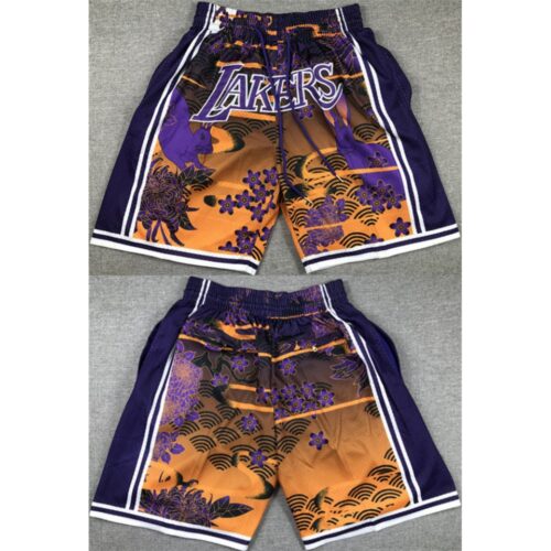 68647e06534ea_1 Men's Los Angeles Lakers Purple/Yellow Shorts