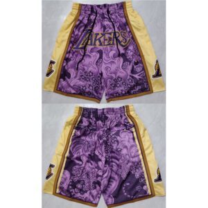 68647e094a0b5_1 Men's Los Angeles Lakers Purple/Yellow Shorts