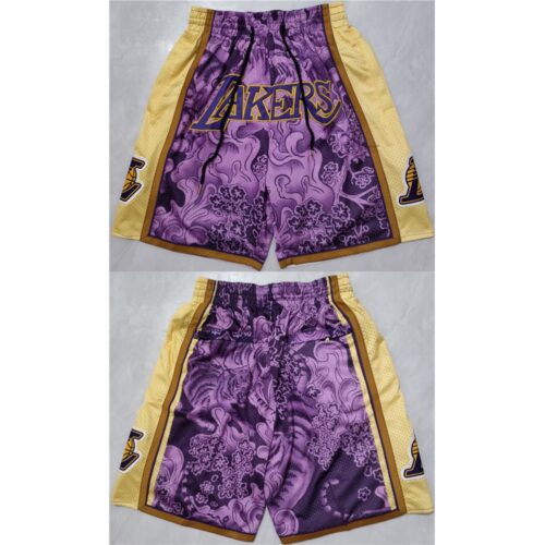68647e094a0b5_1 Men's Los Angeles Lakers Purple/Yellow Shorts