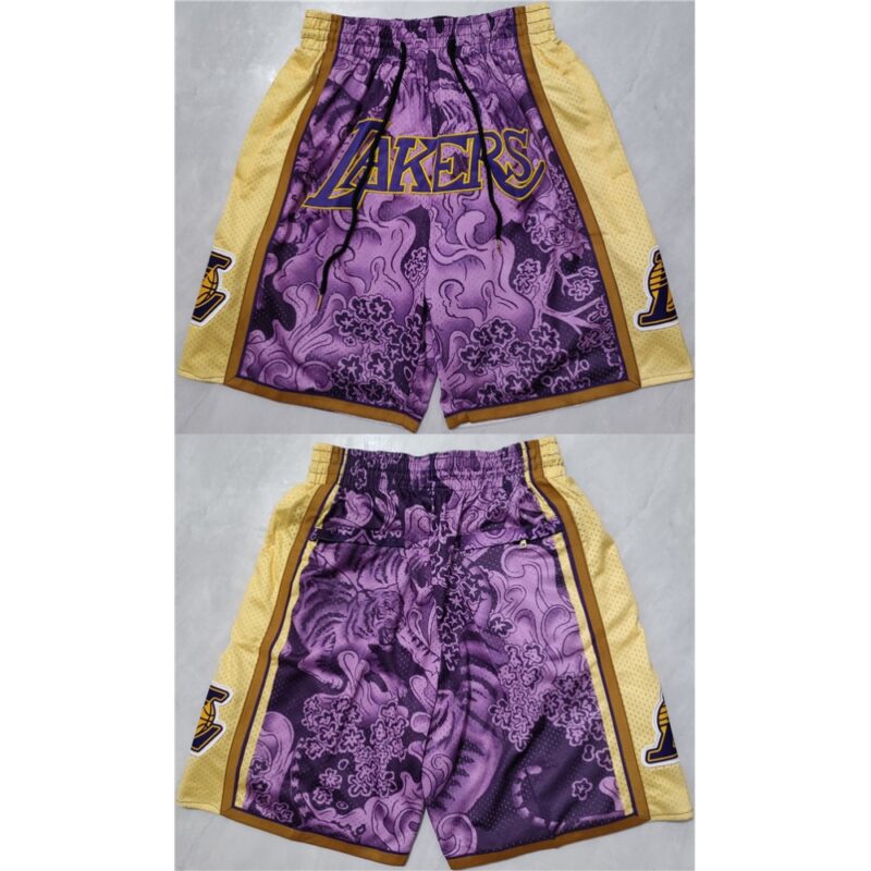 68647e094a0b5_1 Men's Los Angeles Lakers Purple/Yellow Shorts