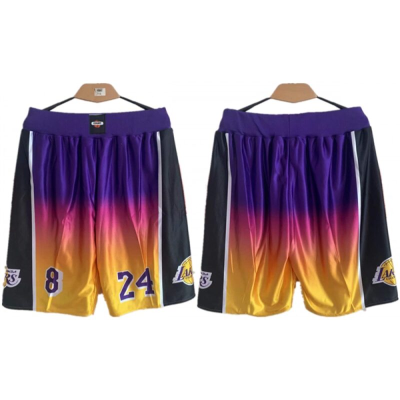 68647e1456766_1 Men's Los Angeles Lakers Purple/Yellow Shorts (Run Small)
