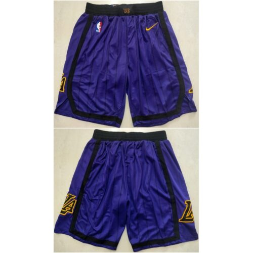 68647e255998d_1 Men's Los Angeles Lakers Purple Shorts (Run Small)