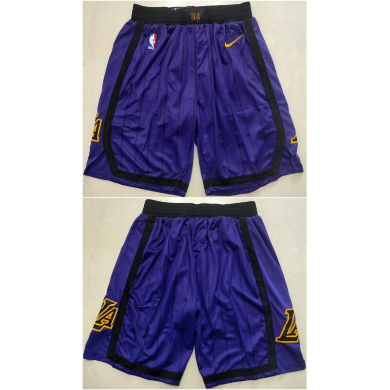 68647e255998d_1 Men's Los Angeles Lakers Purple Shorts (Run Small)
