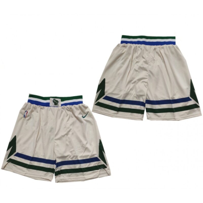 68647eda52282_1 Men's Milwaukee Bucks Cream Shorts (Run Small)