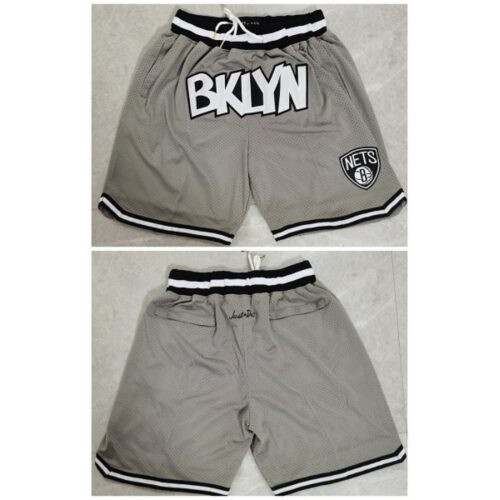 68647f1c441b0_1 Men's Brooklyn Nets Gray Shorts (Run Small)