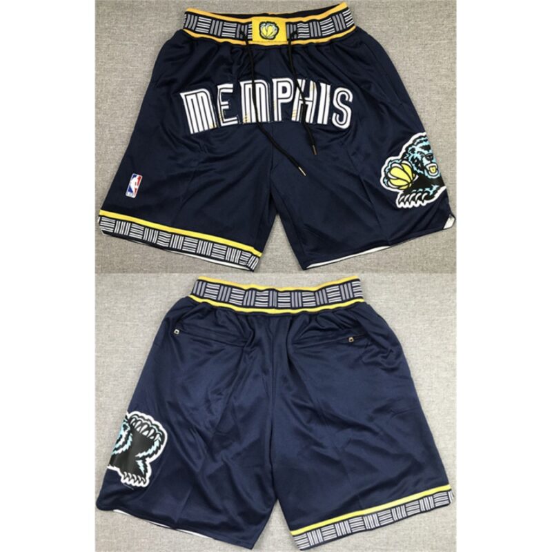 68647f54da77e_1 Men's Memphis Grizzlies Navy Shorts (Run Small)