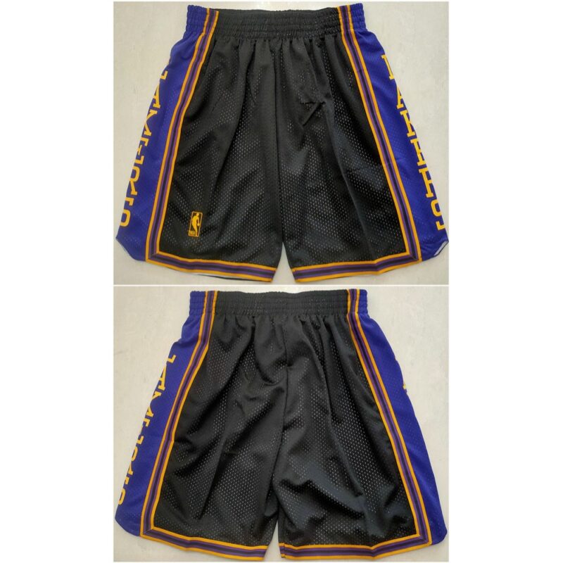 68647f6dadf11_1 Men's Los Angeles Lakers Black Shorts (Run Small)