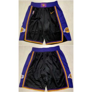 68647f70812f6_1 Men's Los Angeles Lakers Black Shorts (Run Small)