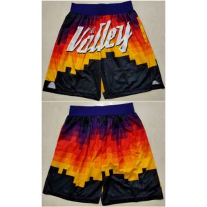 68647f9a43601_1 Men's Phoenix Suns Black Shorts(Run Small)