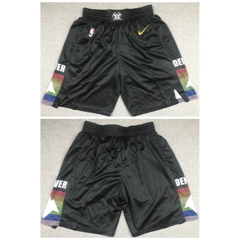 68647fc5395de_1 Men's Denver Nuggets Black Shorts (Run Small)