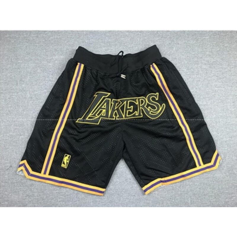 6864800cf34a7_1 Men's Los Angeles Lakers Black Shorts (Run Small)
