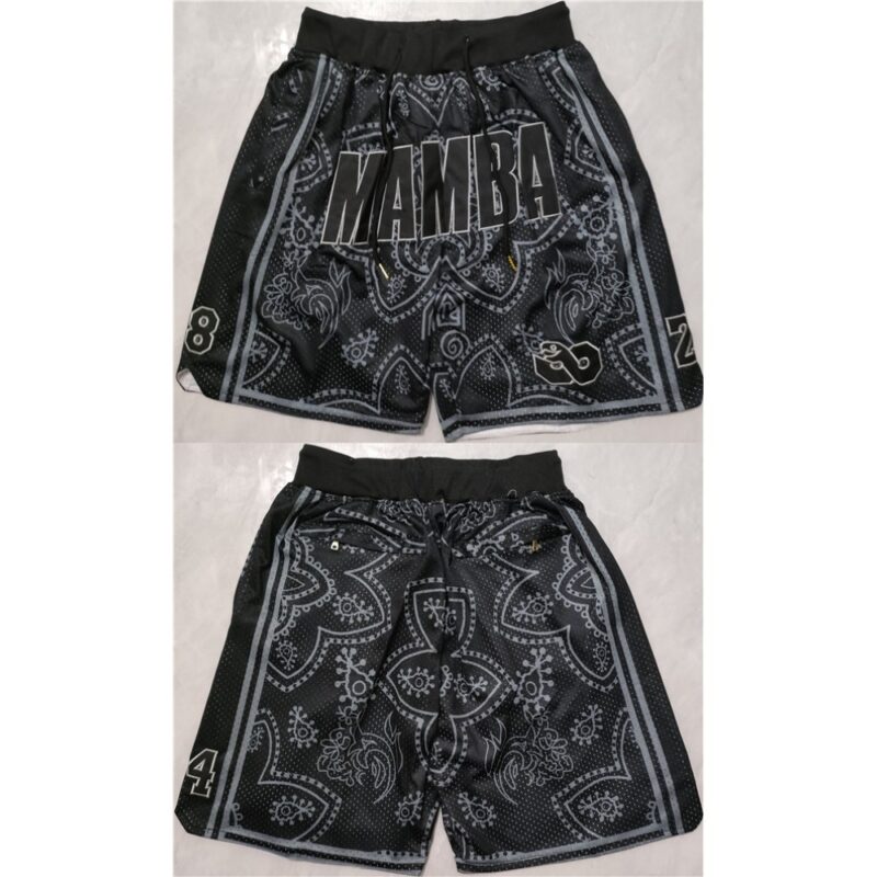68648012ac316_1 Men's Los Angeles Lakers Black MAMBA Shorts