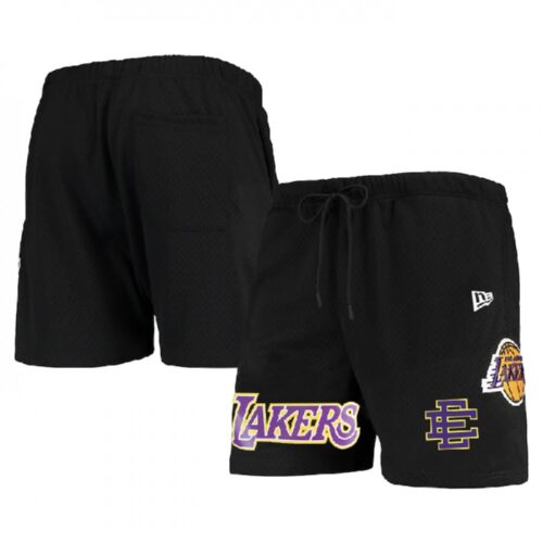 68648017de716_1 Men's Los Angeles Lakers Black Shorts 001