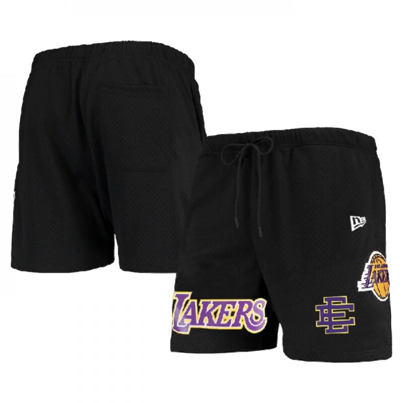 68648017de716_1 Men's Los Angeles Lakers Black Shorts 001