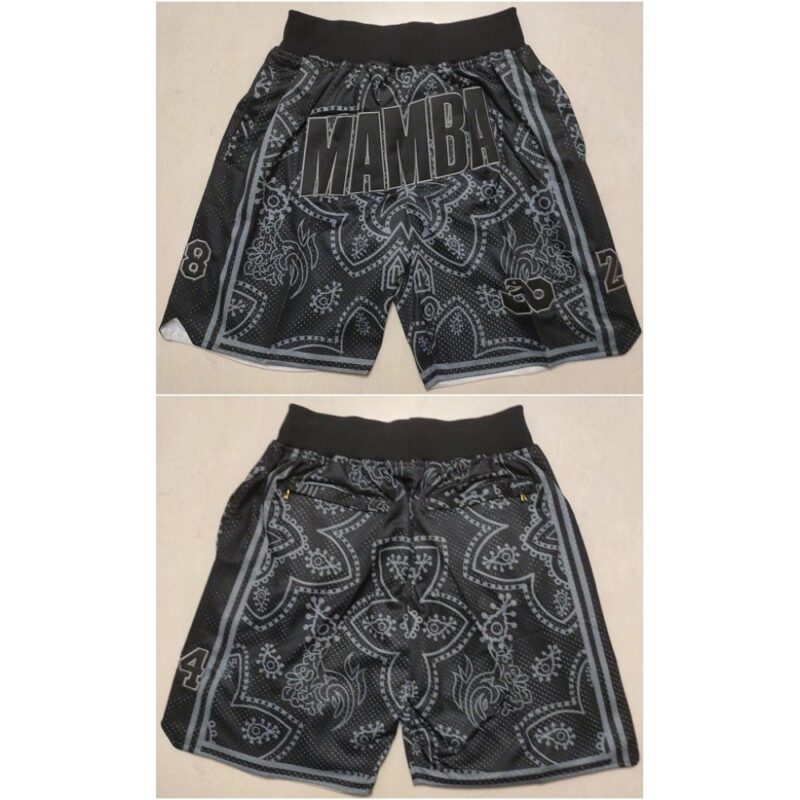 686480226547e_1 Men's Los Angeles Lakers Black 'Mamba' Shorts (Run Small)