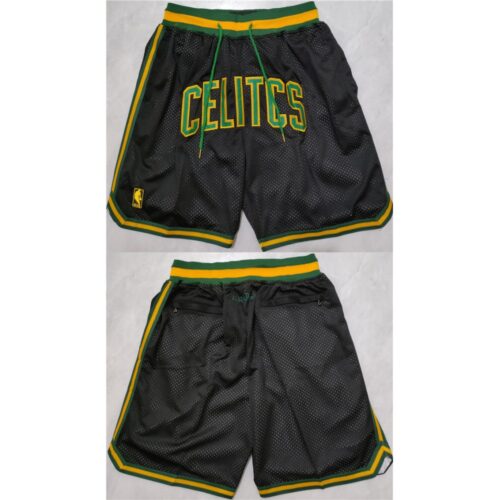 6864802acdcb5_1 Men's Boston Celtics Black Shorts (Run Small)