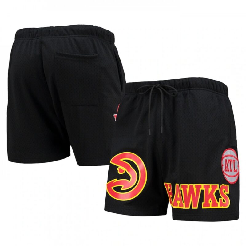 6864802d618bc_1 Men's Atlanta Hawks Black Chenille Shorts
