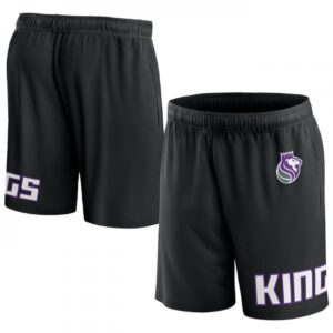 686480608e2e7_1 Men's Sacramento Kings Black Free Throw Mesh Shorts