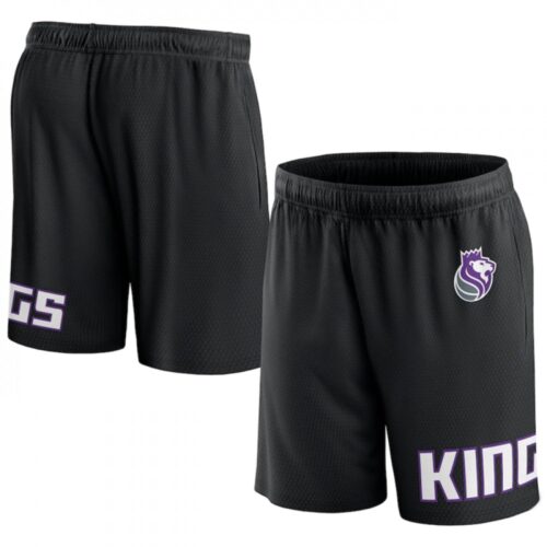 686480608e2e7_1 Men's Sacramento Kings Black Free Throw Mesh Shorts
