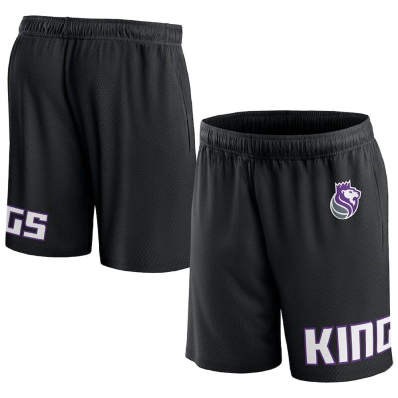 686480608e2e7_1 Men's Sacramento Kings Black Free Throw Mesh Shorts