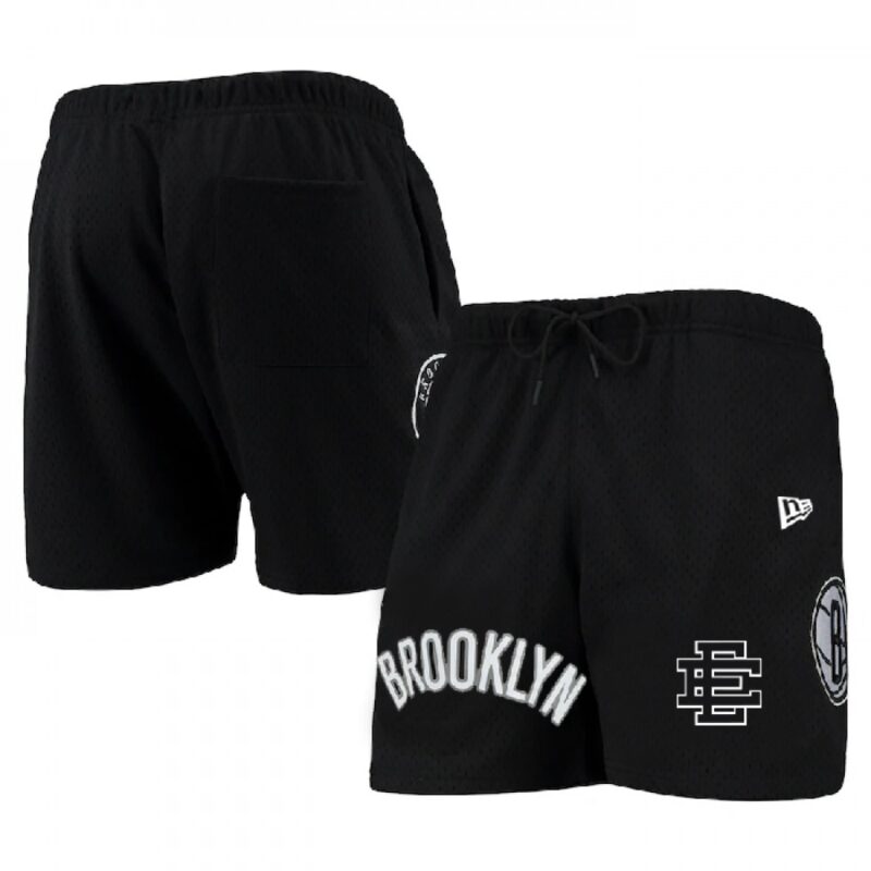6864807fcb053_1 Men's Brooklyn Nets Black Shorts 001