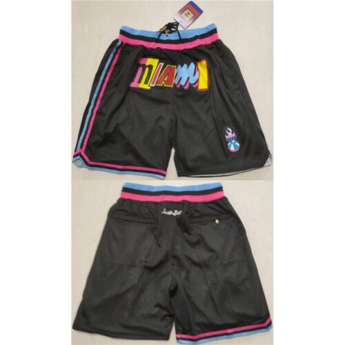 686480982d865_1 Men's Miami Heat Black Shorts (Run Small)