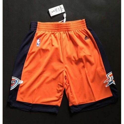 686480e95e2ef_1 Oklahoma City Thunder Orange Alternate NBA Shorts