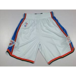 686480ebee2c1_1 Oklahoma City Thunder White NBA Shorts