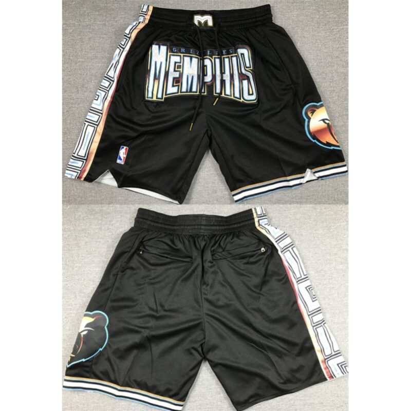 6864819c5841e_1 Men's Memphis Grizzlies City Edition Black Shorts (Run Small)