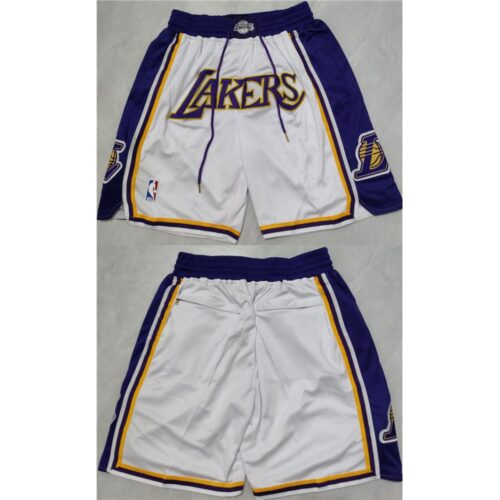 68648532d6c8b_1 Men's Los Angeles Lakers Purple/White Shorts (Run Small)