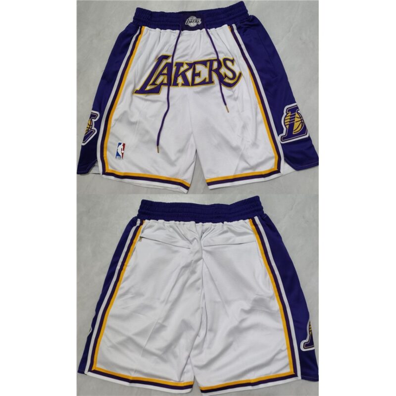68648532d6c8b_1 Men's Los Angeles Lakers Purple/White Shorts (Run Small)