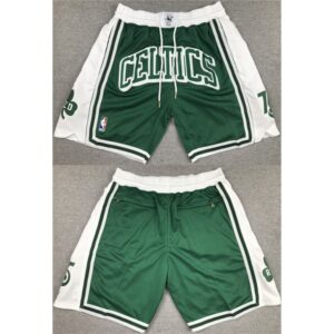 686485c823d74_1 Men's Boston Celtics White/Green Shorts (Run Small)