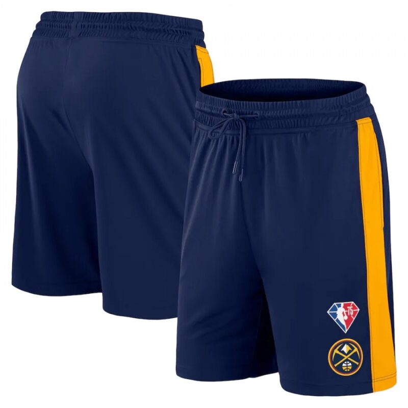 686485e75a176_1 Men's Denver Nuggets Navy/Yellow Shorts
