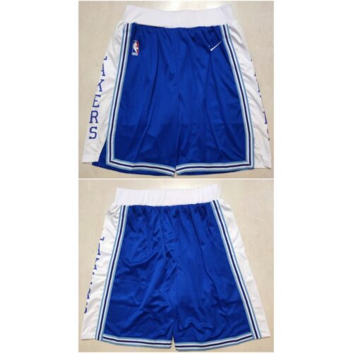 68648612ebf78_1 Men's Los Angeles Lakers Blue/White Shorts (Run Small)