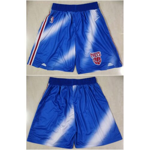 686486b4c09c5_1 Men's Brooklyn Nets Blue/White Shorts (Run Small)