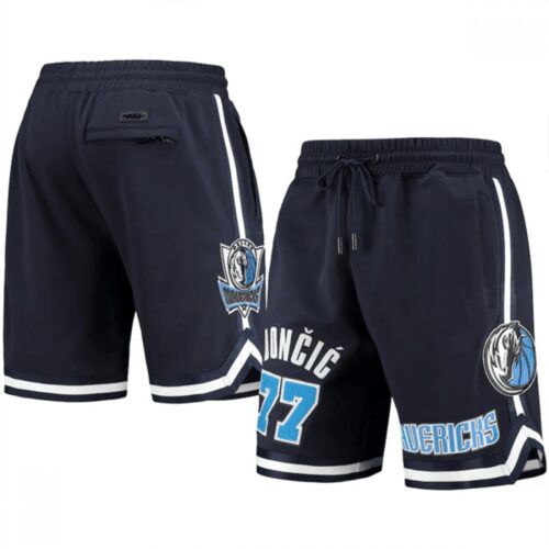 68648805a1050_1 Men's Dallas Mavericks #77 Luka Doncic Navy Shorts