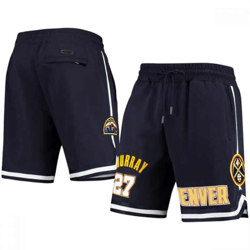 68648a33440e3_1 Men's Denver Nuggets #27 Jamal Murray Navy Shorts