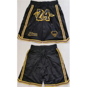 68648a56b3205_1 Men's Los Angeles Lakers #24 Kobe Bryant Black Shorts (Run Small)
