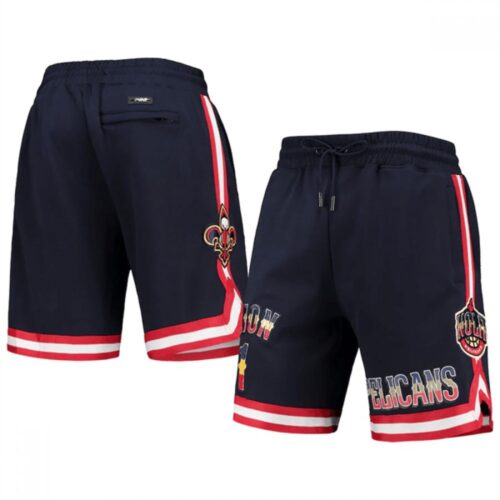 68648cf90a642_1 Men's New Orleans Pelicans #1 Zion Williamson Navy Shorts